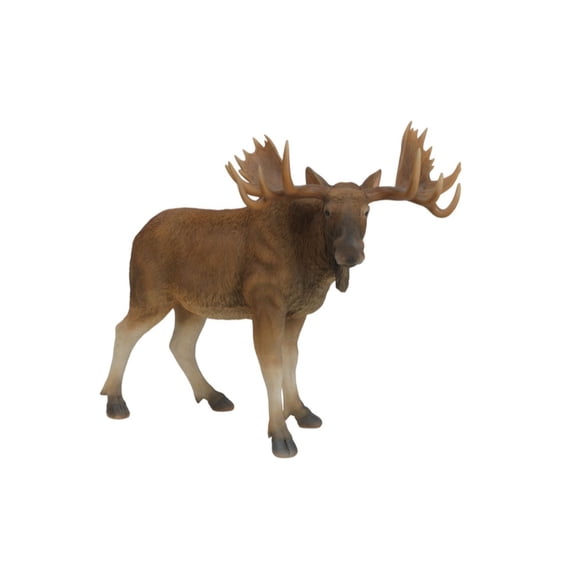 Hi-Line Gifts Standing Moose Outdoor Garden Statue - 23.25"
