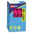 thumbnail image 1 of "Hi-Liter Desk-Style Highlighters, Fluorescent Pink Ink, Chisel Tip, Pink/black Barrel, Dozen | Bundle of 2 Dozen", 1 of 5