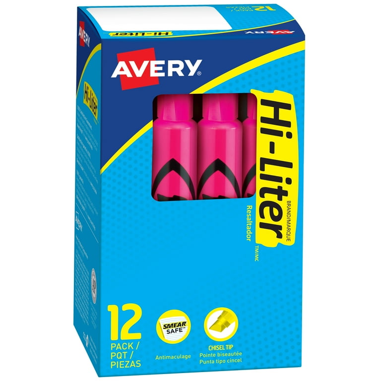 Desk Highlighters, Fluorescent Pink Ink, Chisel Tip, Pink Barrel, Dozen Desk Highlighters, Fluorescent Pink Ink, Chisel Tip, Pink Barrel, Dozen
