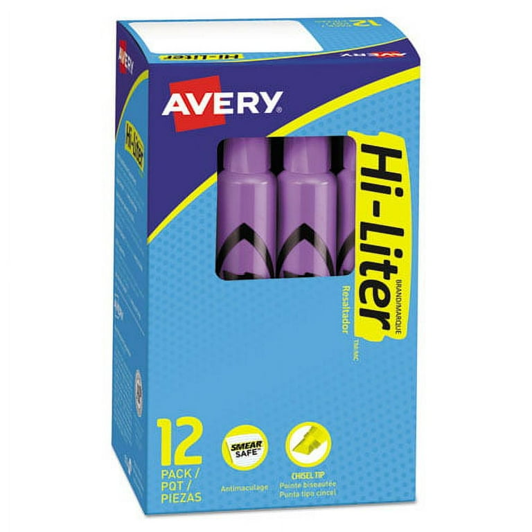 HI-LITER Desk-Style Highlighters, Fluorescent Blue Ink, Chisel Tip, Blue/Black Barrel, Dozen HI-LITER Desk-Style Highlighters, Fluorescent Blue Ink, Chisel Tip, Blue/Black Barrel, Dozen