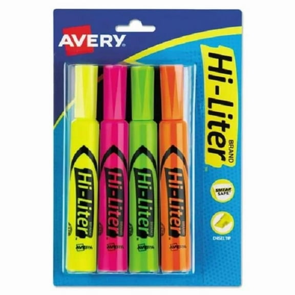 Hi-Liter Highlighters - Assorted - 4 Count