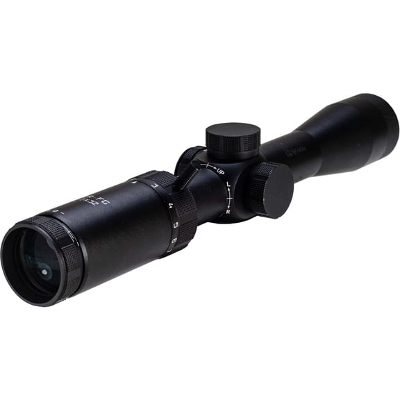 Hi-Lux Optics MK II Long Eye Relief 2-7x32mm 1 inch Tube Rifle Scope, Second Focal Plane, BDC Green Reticle, Black, Black