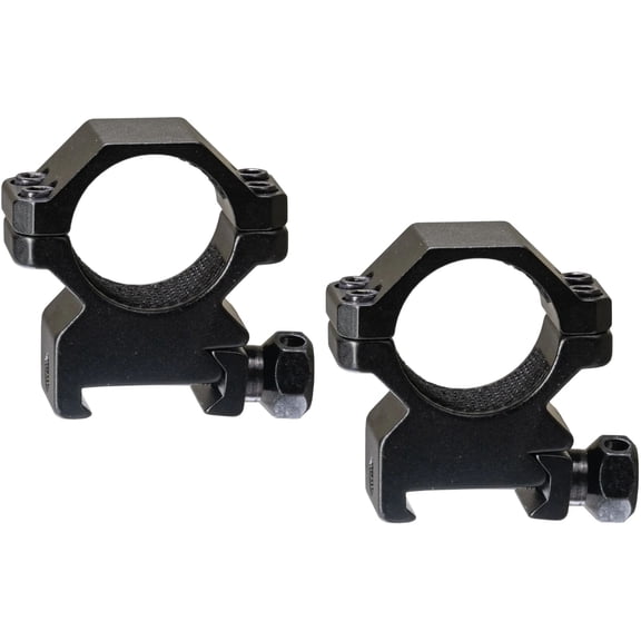 Hi-Lux Optics Sporter 1in Scope Rings Pair, Matte Black, Small