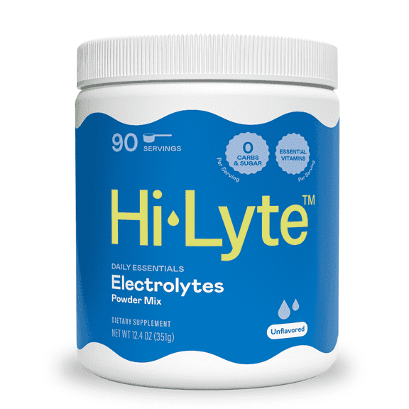 Hi-Lyte Daily Essentials Electrolytes Powder Mix Unflavored 90 Servings