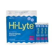 Hi-Lyte Electrolytes Quick Stix Raspberry - Daily Essentials Hydration Drinks - 16 Count