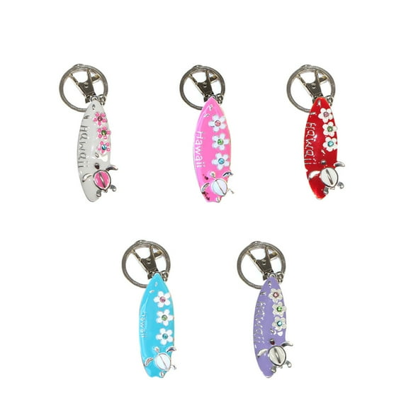 Hi Metal Surfboard Keychain Asst 5pc Set