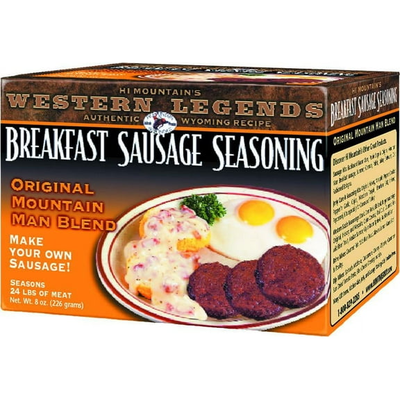 Hi Mountain's Original Mountain Man Blend Breakfast Sausage Seasonings, 8 oz