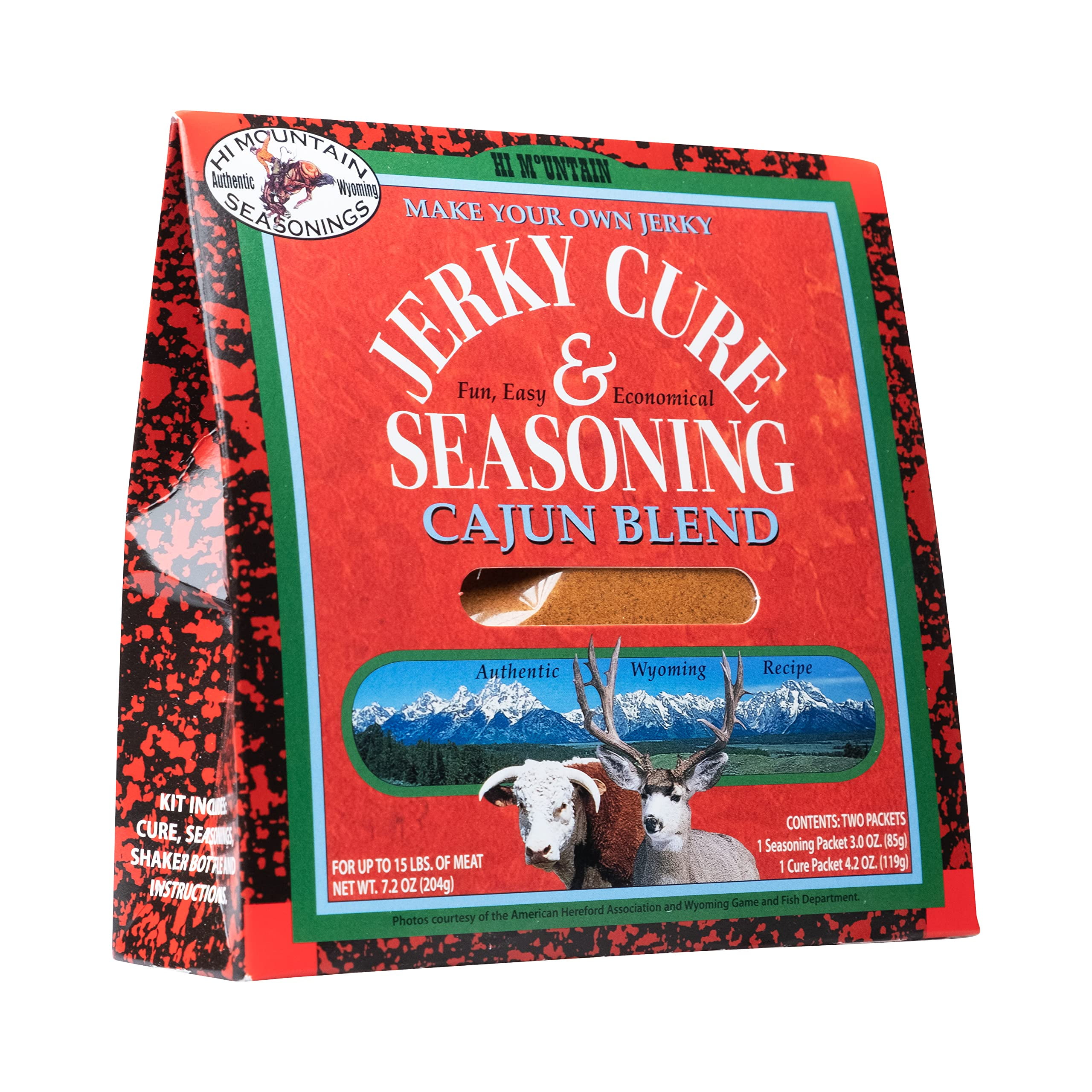 Hi Mountain Jerky Seasoning ESF27 and Cure Kit CAJUN BLEND Beef