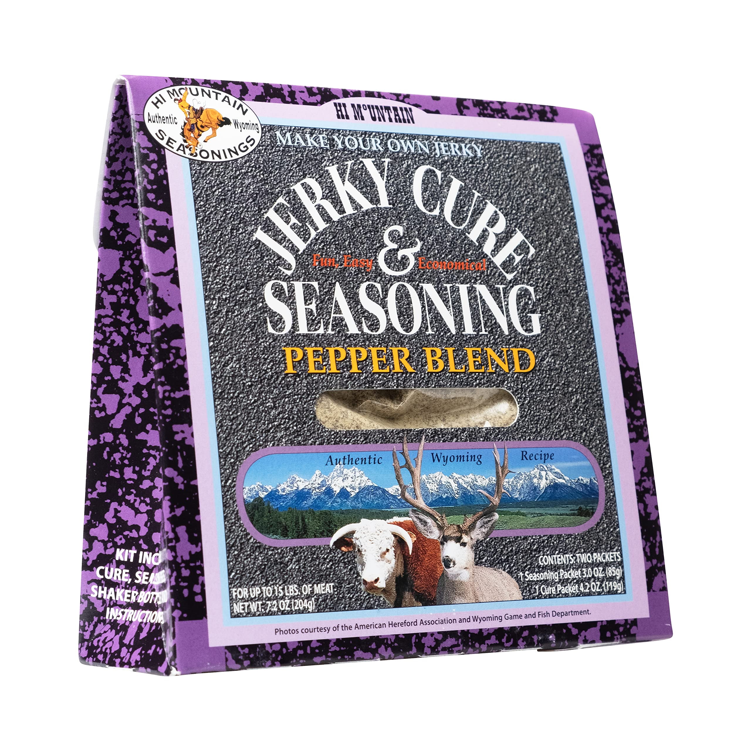 Hi Mountain Jerky Seasoning HMF23 and Cure Kit PEPPER BLEND Beef
