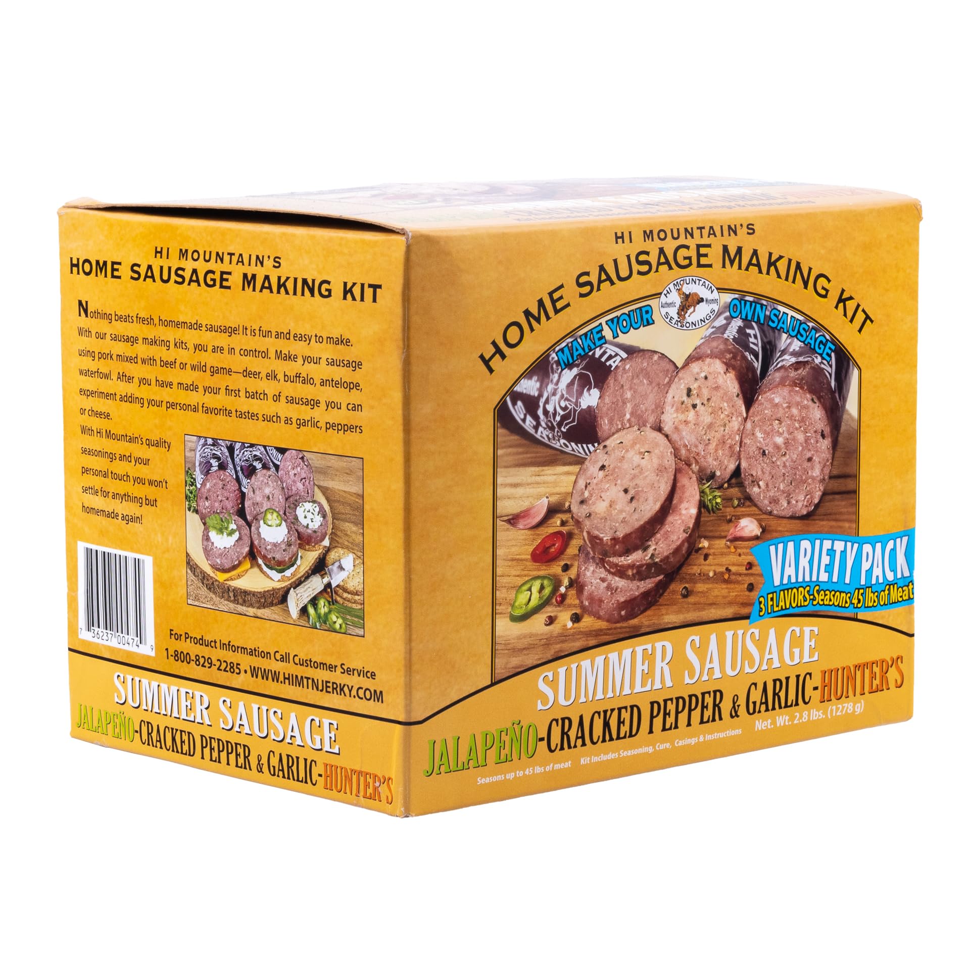 Hi Mountain ǀ Summer MMF7 Sausage Seasoning Kit ǀ VARIETY PACK CRACKED