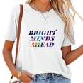 thumbnail image 1 of Hi New Lockers Back to School Gifts Women's Graphic T-Shirt, Casual Summer Top with Unique Design on Front, 1 of 3