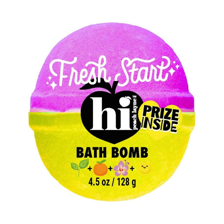 Hi Peach Layne Fresh Start Magenta and Yellow Bath Bomb with Prize