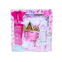 Hi Peach Layne Mama & Me Bath Wrap Set Includes Berry Bougie Bubble Bath (2 fl oz) And Pink Bow Bath Bomb (4 oz)