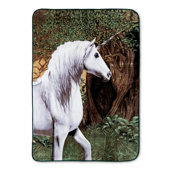 Hi Pile 60" x 80" Luxury Oversize Throw, Unicorn