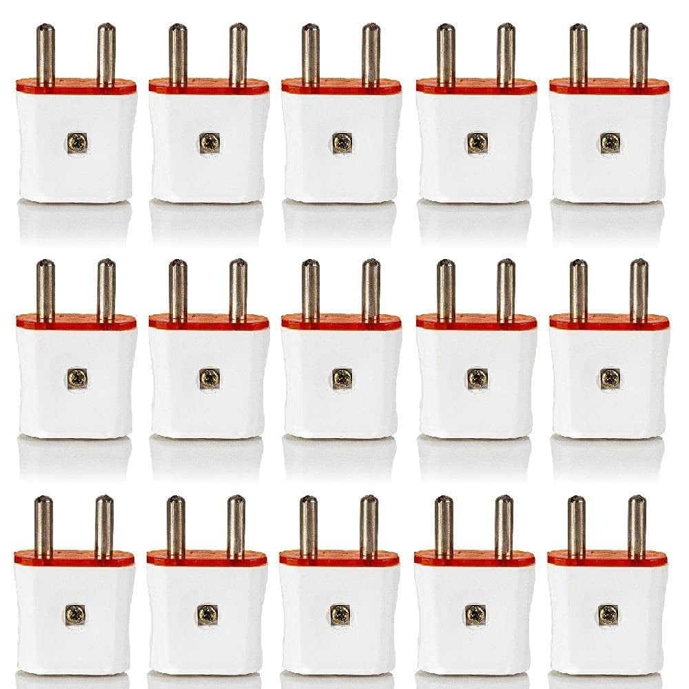 Mixer Plug Hi-Plasst 2 pin plug top 6 amp (15 Pieces)|| 2pin plug or electric plug ...