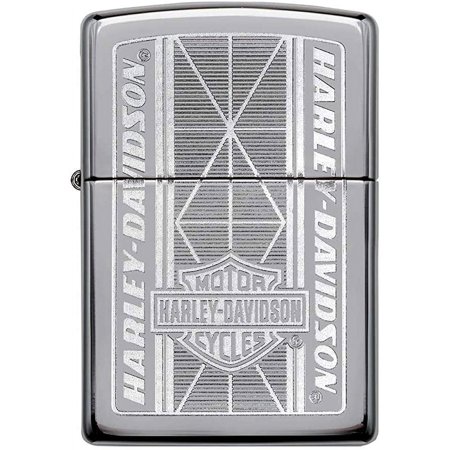 Hi Polish Chrome Harley-Davidson windproof lighter