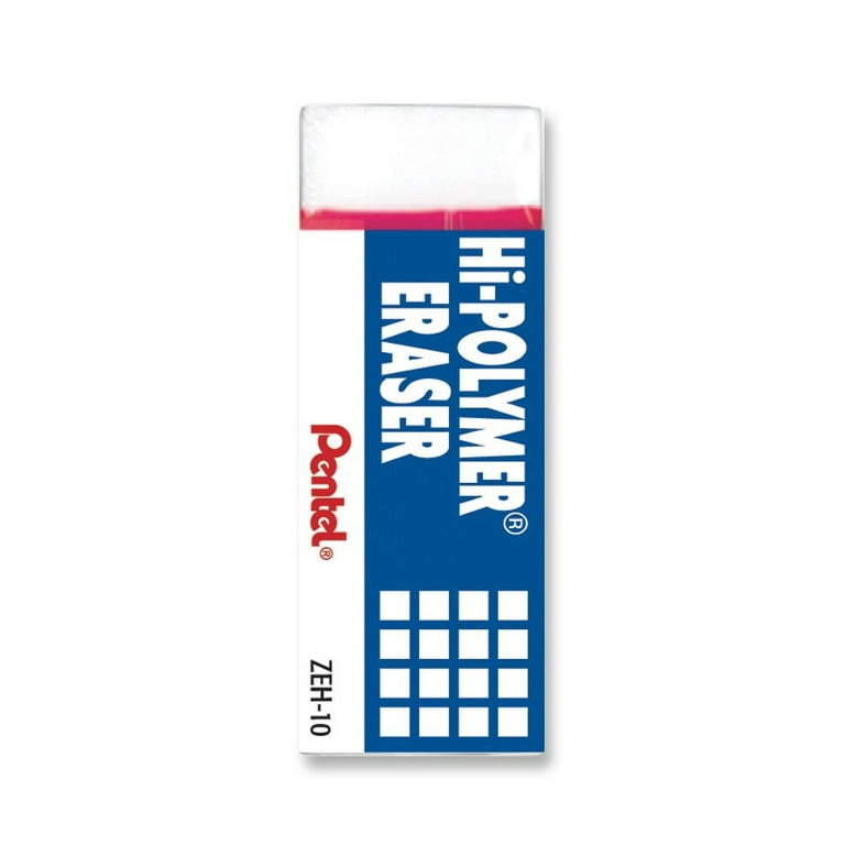 Basics Block White Eraser, 10 pack