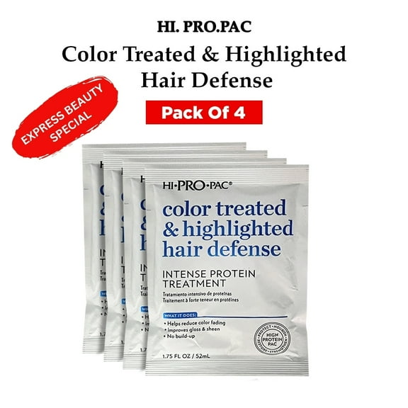 Hi-Pro-Pac Color Treated and Highlighted Hair Defense Intense Protein Treatment - 1.75 oz ( 4 Pack )