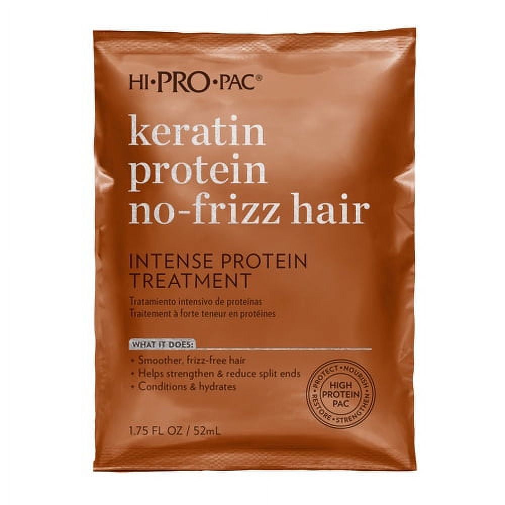 Hi-Pro-Pac Keratin Protein No-Frizz Hair Intense Protein Treatment, 1.75 Oz, 3 Pack