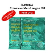 Hi-Pro-Pac Moroccan Mend Argan Oil Deep Repair Hair Masque - 1.75 oz ( 2 Pack )