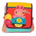 thumbnail image 1 of [Hi Rabbit] Embroidered Applique Kids Fabric Art School Backpack / Outdoor Backpack (9.2*10.4*2.7), 1 of 4