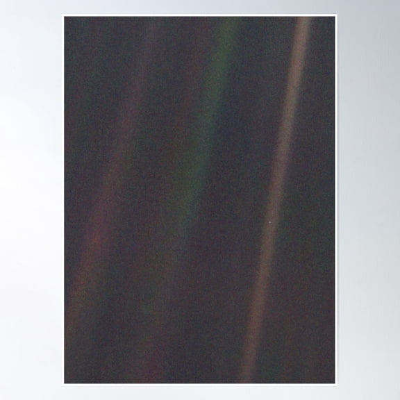 Hi-Res Pale Blue Dot Poster Wall Art UNFRAMED PAPER POSTER, Home Decor