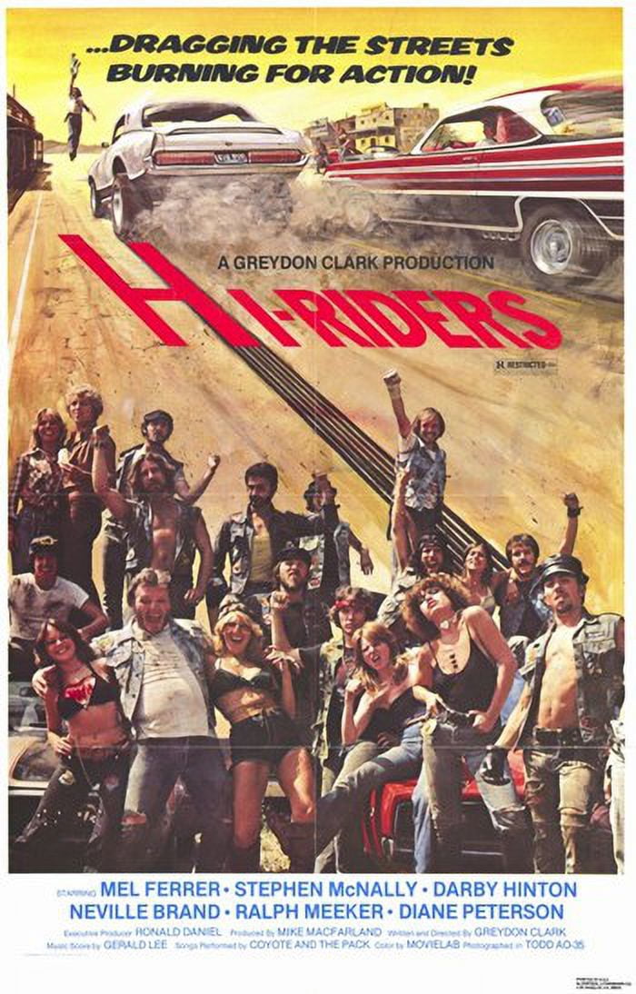Hi Riders Cast Hi-Riders Movie Poster (11 x 17) - Walmart.com