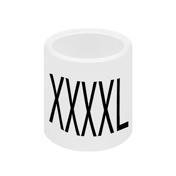 SSWBasics Hi-Rise Hanger Markers - 4XL- pack of 50- Hanger Tags for Retail - Hanger Labels for Clothing Racks - Durable Hanger Size Markers - Organize and Identify Clothing Sizes Easily