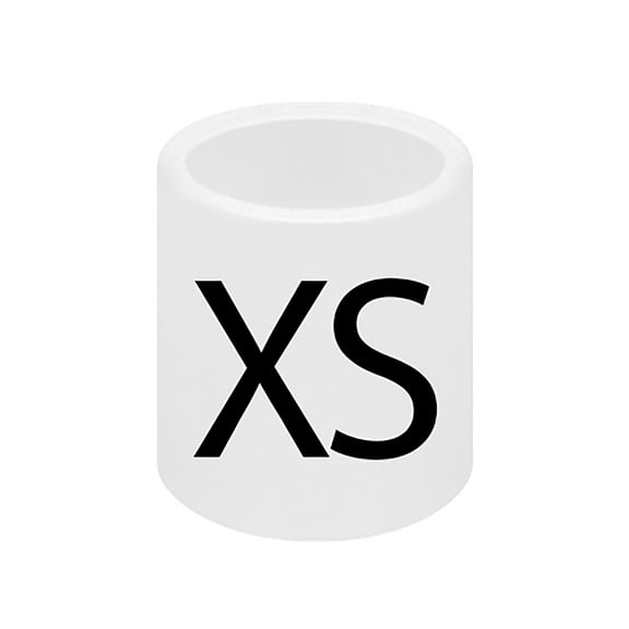 SSWBasics Hi-Rise Hanger Markers - Size XS- pack of 50- Hanger Tags for Retail - Hanger Labels for Clothing Racks - Durable Hanger Size Markers - Organize and Identify Clothing Sizes Easily