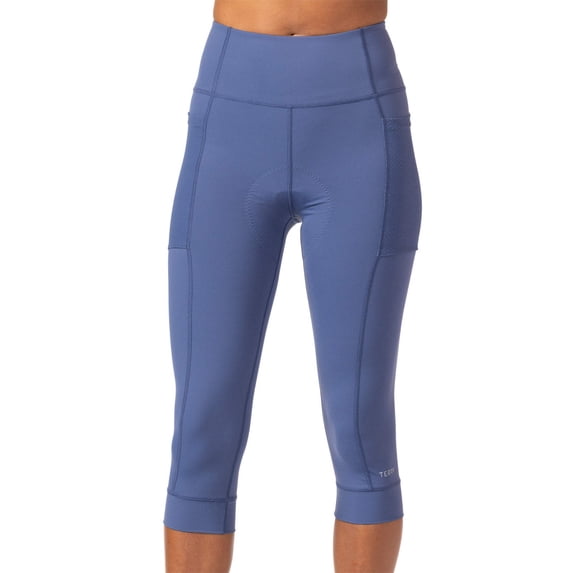Terry Cycling Capris for Women Padded Bike Capris, Holster Hi-Rise High Waist Knicker, Regular & Plus Size Capris