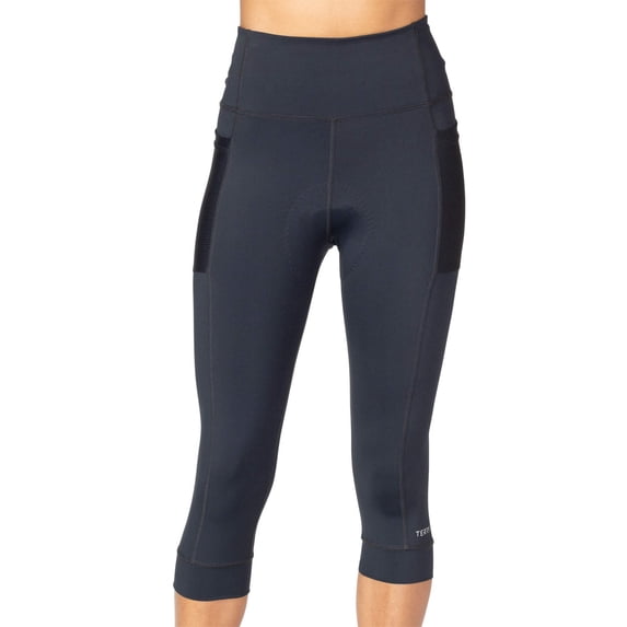Terry Cycling Capris for Women Padded Bike Capris, Holster Hi-Rise High Waist Knicker, Regular & Plus Size Capris