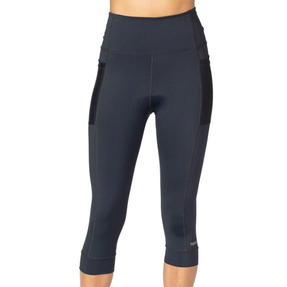 Terry Cycling Capris for Women Padded Bike Capris, Holster Hi-Rise High Waist Knicker, Regular & Plus Size Capris