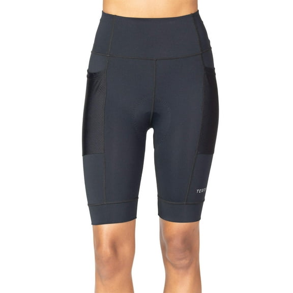 Terry Bike Shorts Women Padded Cycling Shorts for Women, Hi Rise Holster High Waisted Compression Shorts, Reg & Plus Sizes