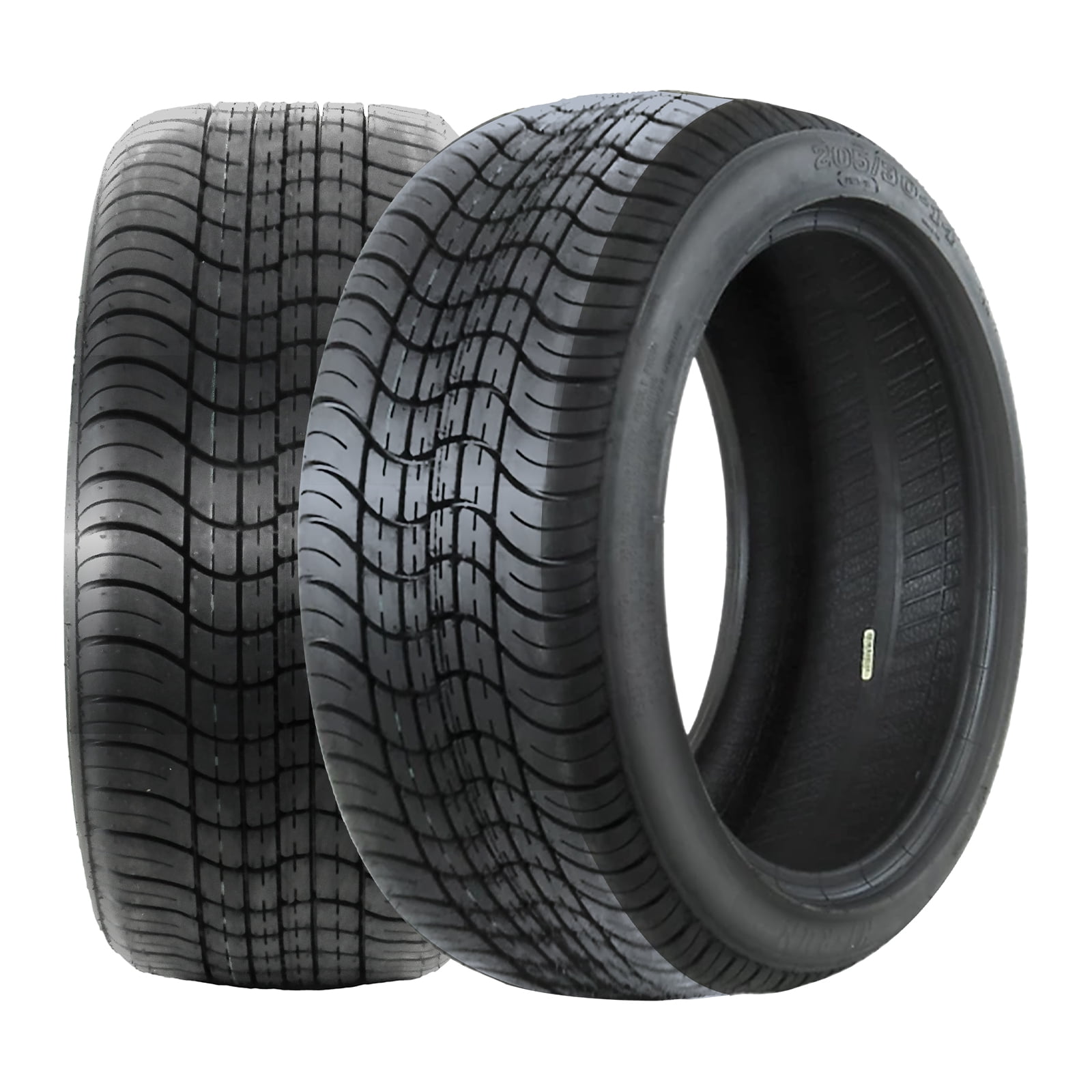 Hi-Run 2 Set P823 205/30-14 4PR TL Golf Cart Tires Fits 205/30 14, 205/30/14