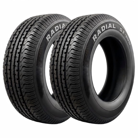 Hi-Run 2 Set ST100 ST225/75R15 10PR 117M Trailer Tire Fits 225/75/15, 225 75 15
