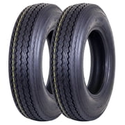 Hi-Run 2 Set SU02 4.80-12 6PR C TL Trailer Tire Fits 4.80 12 Trailer Tire