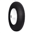 thumbnail image 1 of Hi-Run Ribbed 4.80/4.00-8 4PR Wheelbarrow Tire and 5/8" Bore Wheel Assembly, 1 of 7