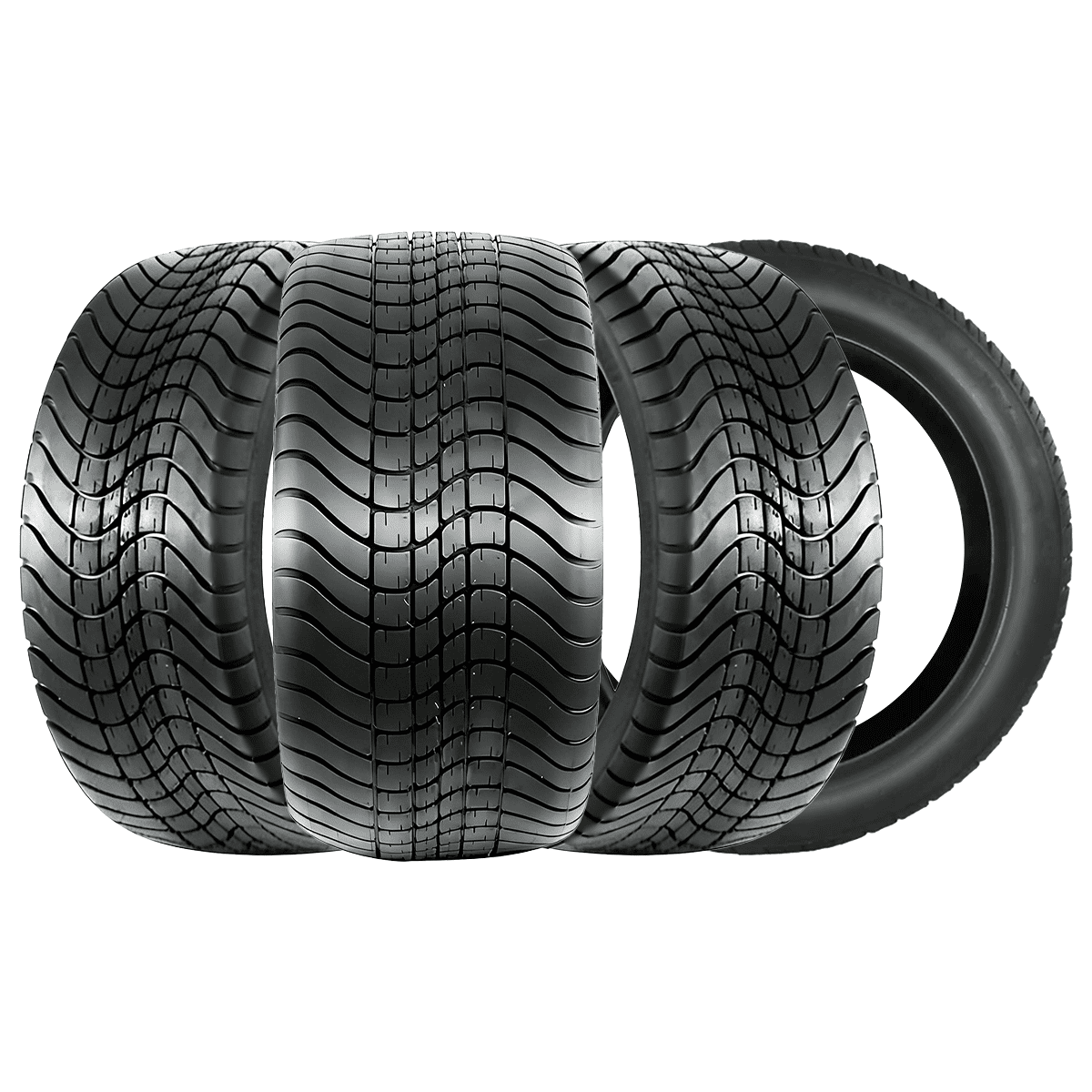 Hi-Run 4 Set P825 18X8.50-8 4PR Tubeless Golf Cart Tire Fits 215/60-8