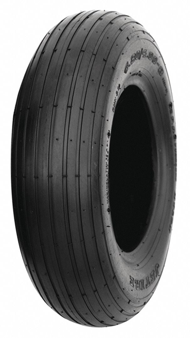 Hi Run Ribbed Wheel Barrow Tire 4.80 4.00 8 B 4PLY Tire Only