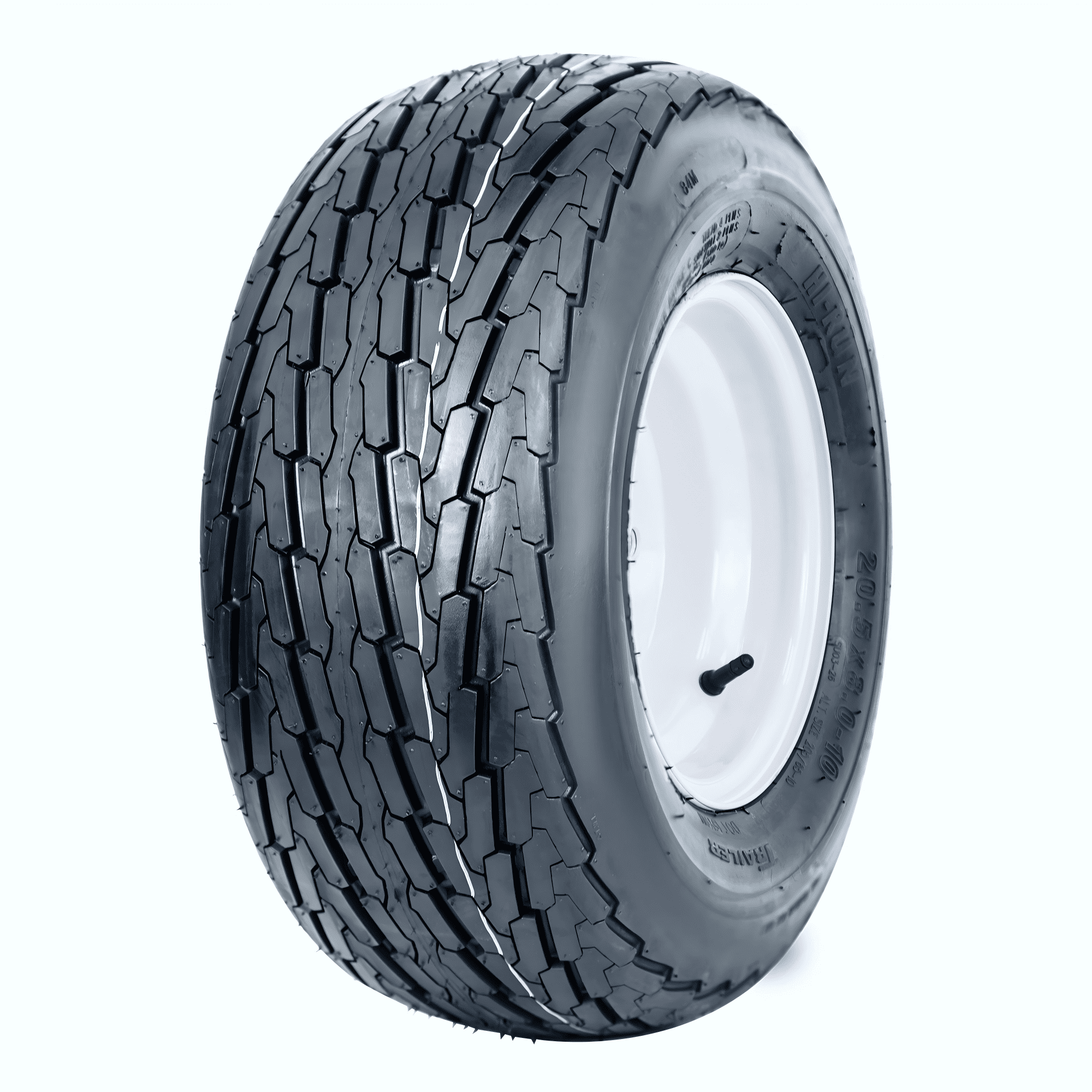 Hi-Run SU03 20.5x8.00-10 6PR Boat Trailer Tire and 4-Lug Wheel Assembly