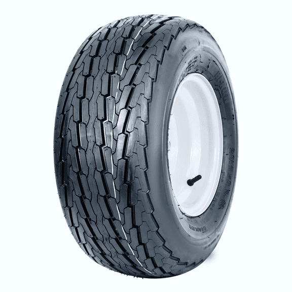 Hi-Run SU03 20.5x8.00-10 6PR Boat Trailer Tire and 4-Lug Wheel Assembly