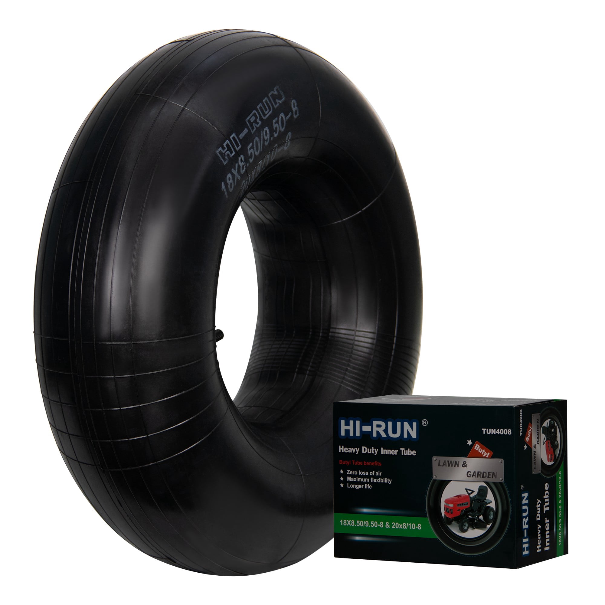 Hi-Run 18X8.50/9.50-8 Butyl Inner Tube TR13 for Lawn Mower & Garden Tractor Tires