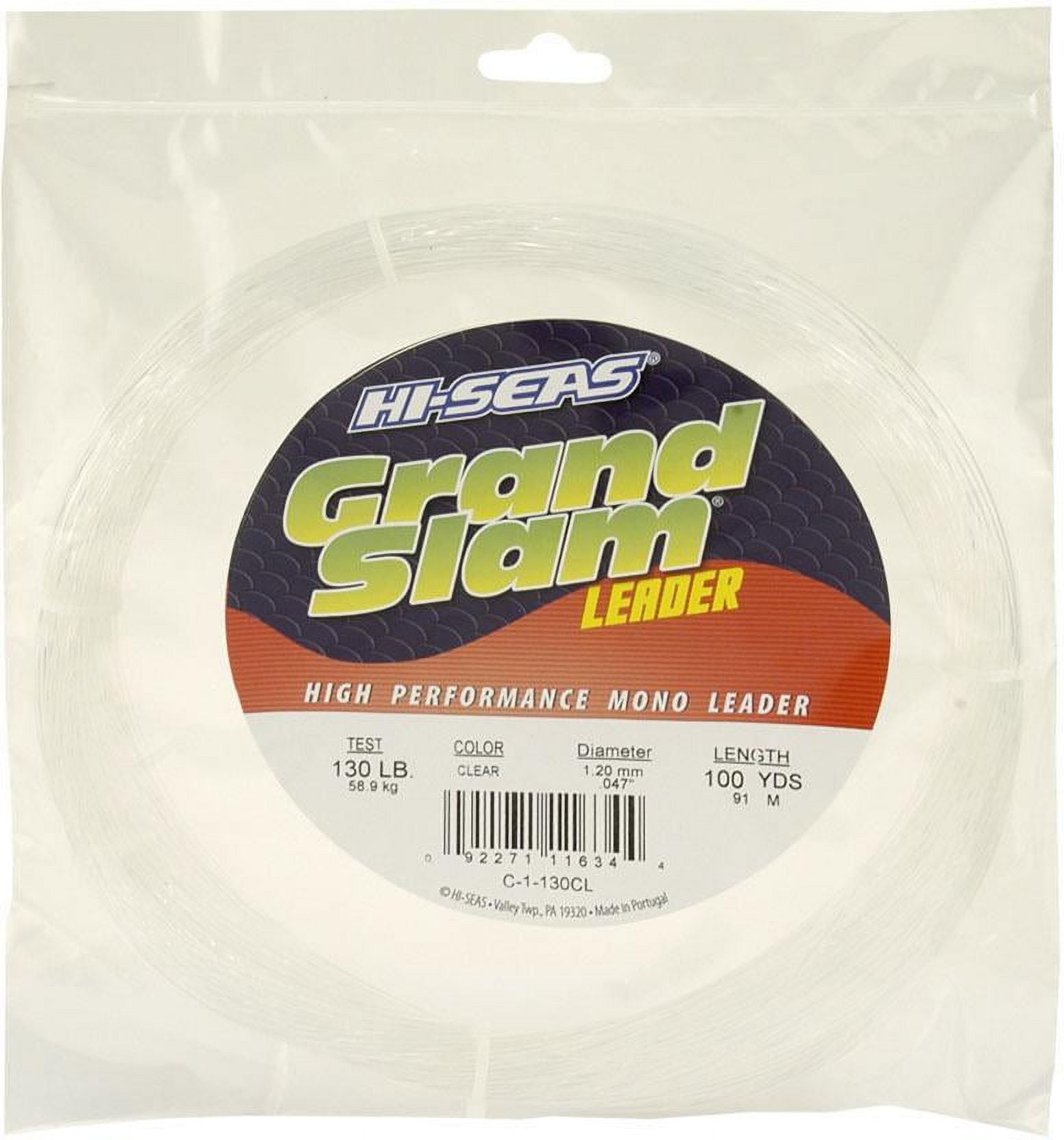 Hi-Seas C-1-300CL Grand Slam Monofilament Leader 300 lb  136.0