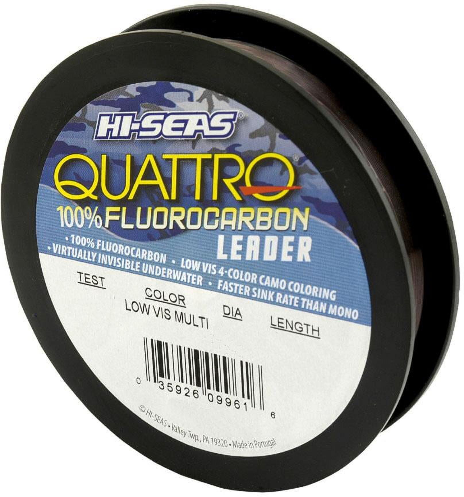 Hi-Seas CFQ-B25-20 Quattro 100% Fluorocarbon Leader 20 lb test 