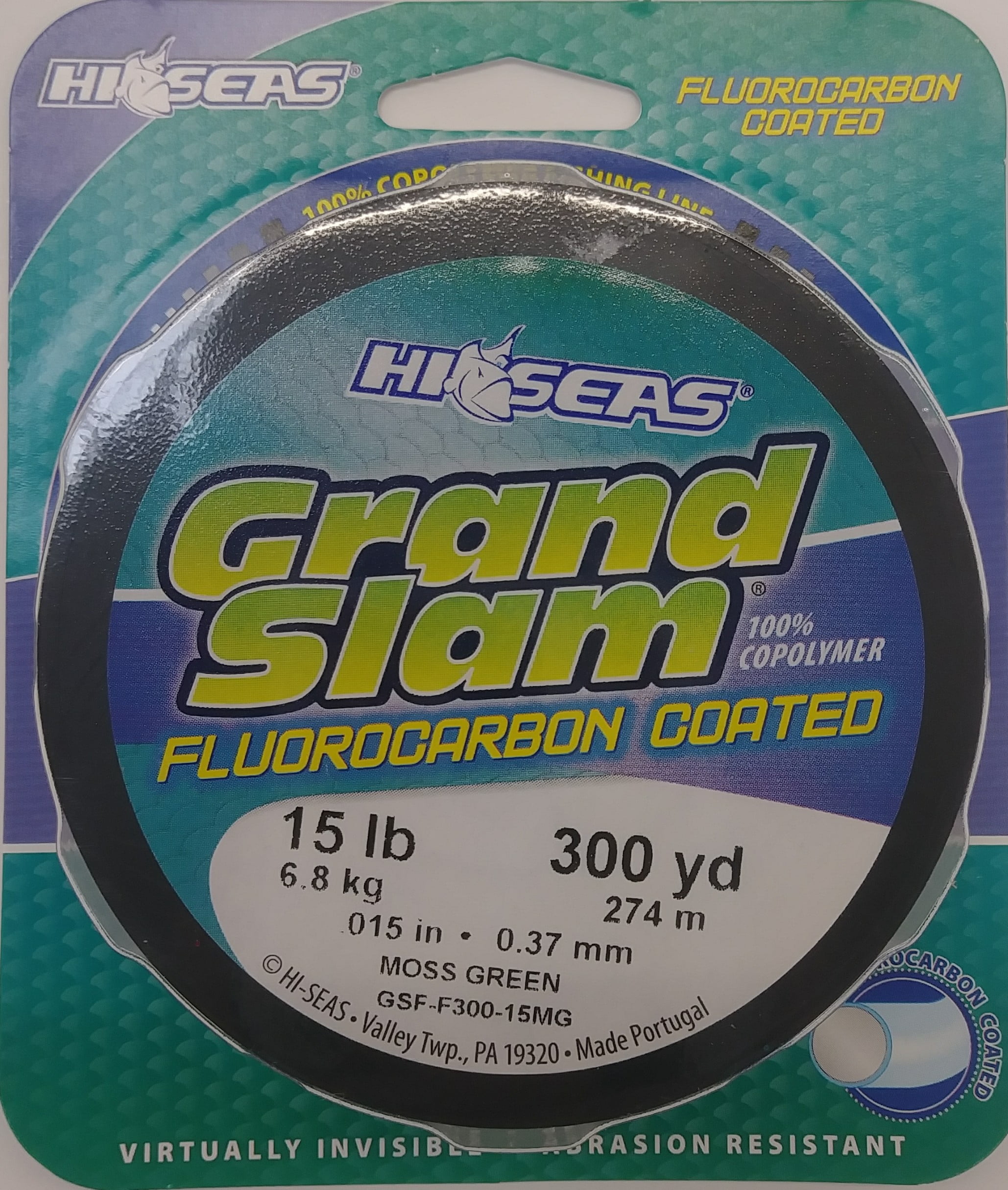 Hi-Seas GSF-F300-15MG Grand Slam Fluorocarbon Coated, 15 lb (6.8
