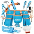thumbnail image 1 of Hi-Spec Junior 16pc Kids Tool Kit Set with Real Metal Hand Tools and Small Utility Belt, 1 of 8