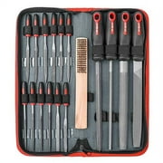HiSpec 17-Piece Precision Needle File Tool Set, Half-Round, Flat, Round & Triangle for Metal, Wood Crafting