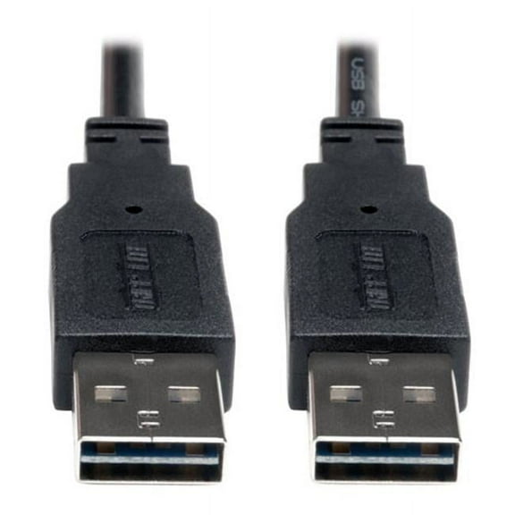 Hi Speed Cable, USB 2.0, Reversible A To Reversible A M-M - 10 ft.
