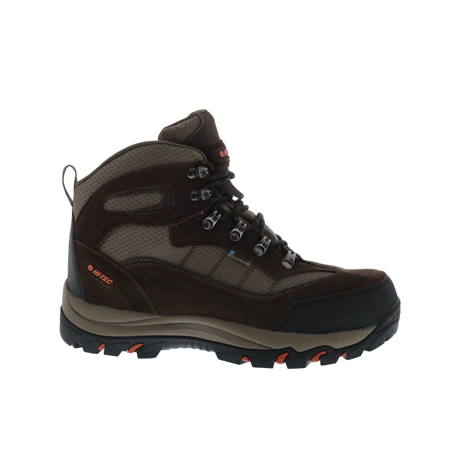 Hi-Tec Men\'s Skamania Mid Brown Suede Waterproof Hiking Boots Size 12M Hi-Tec Skamania Mid waterproof smokey brown hiking boot | eBay main image 2