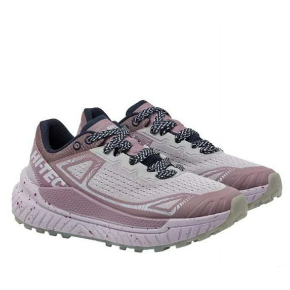 Hi Tec Ladies' Size 7.5 Lace-up Trail Shoes Sneakers, Purple